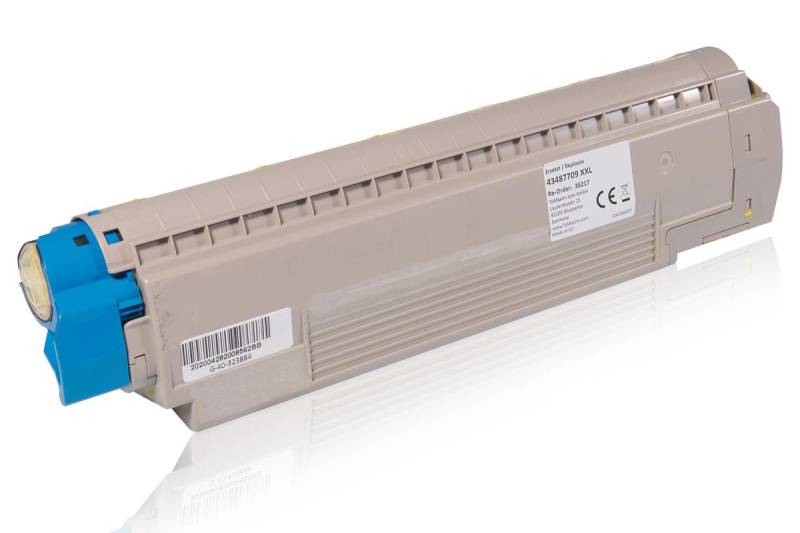 Kompatibel zu OKI 43487709 / C8600 Tonerkartusche, gelb von TonerPartner