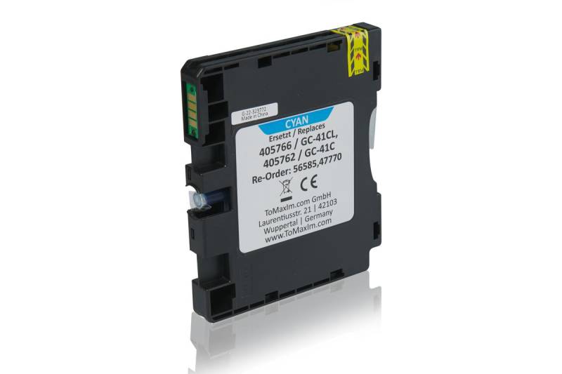Kompatibel zu Ricoh 405766 / GC-41CL Gelkartusche, cyan von TonerPartner