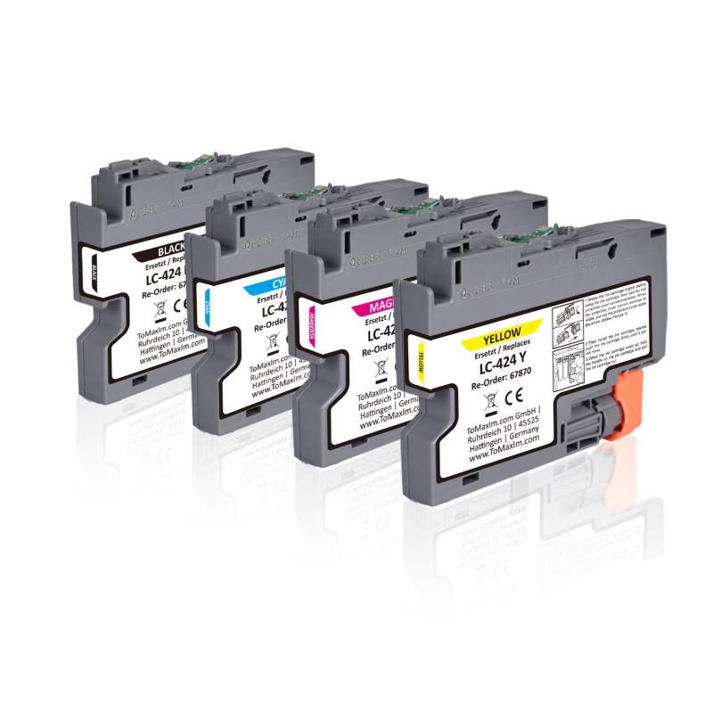 Multipack kompatibel zu Brother LC-424VAL enthält 1xBK, 1xC, 1xM, 1xY von TonerPartner