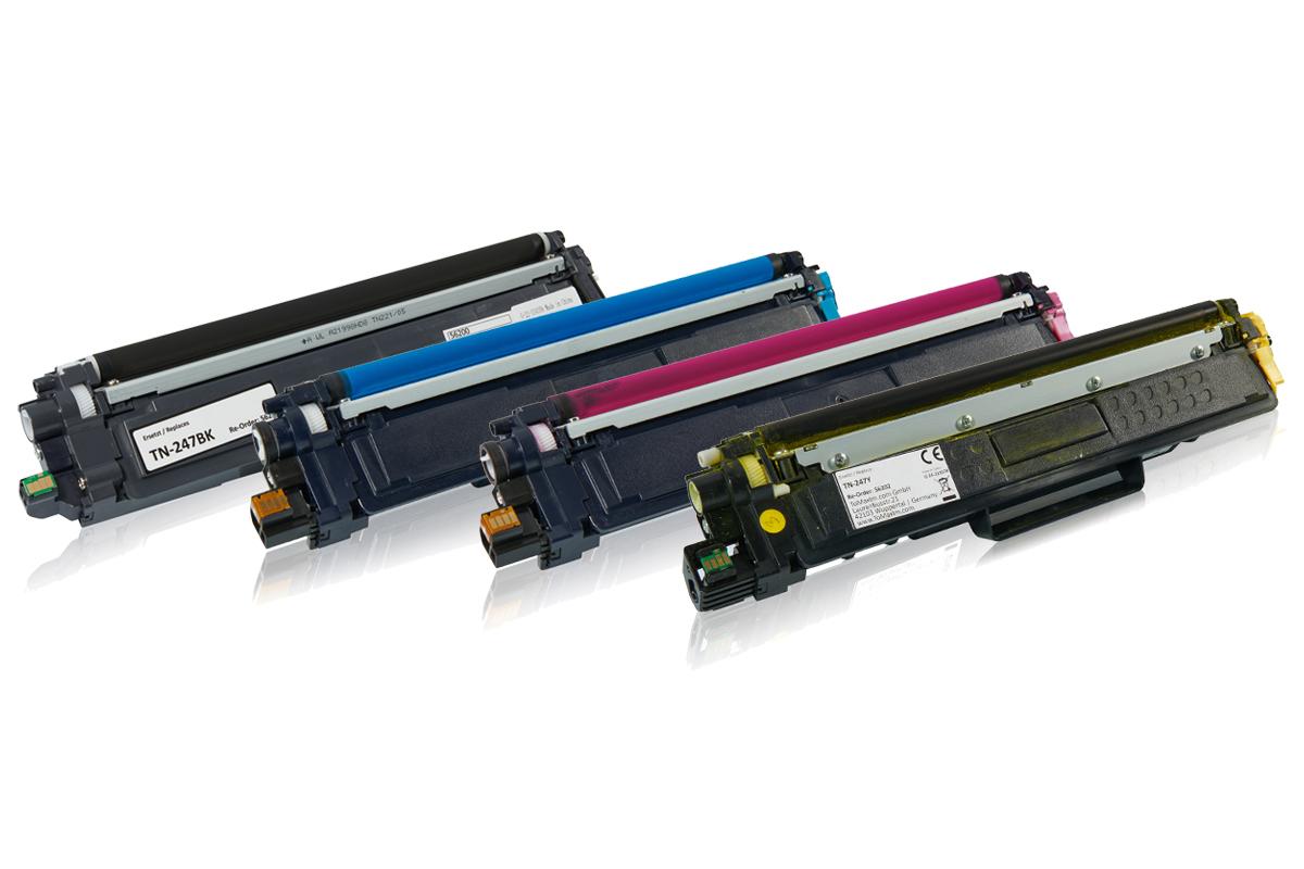 Multipack kompatibel zu Brother TN-247 CMYK enthält 4x Tonerkartusche von TonerPartner
