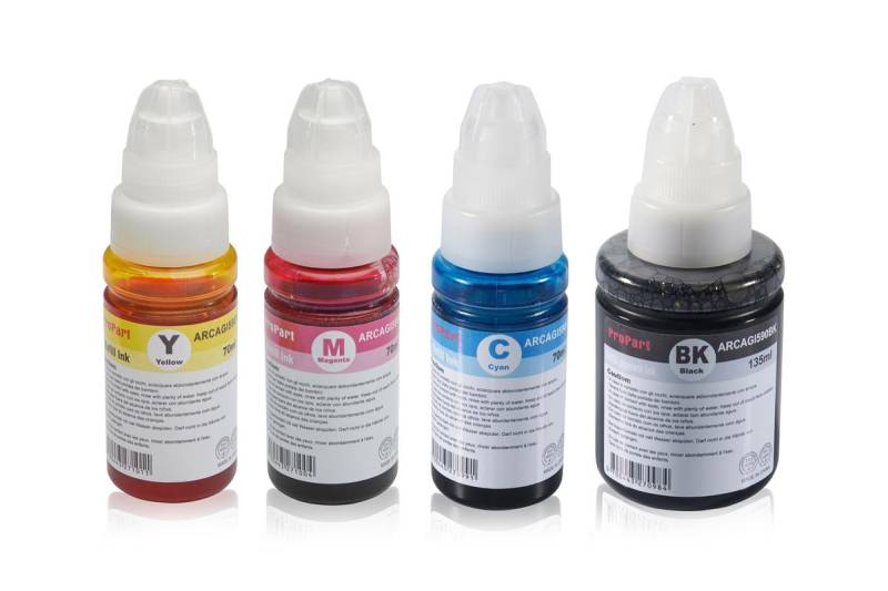 Multipack kompatibel zu Canon 1603C001 / GI590 enthält 4x Tintenpatrone von TonerPartner