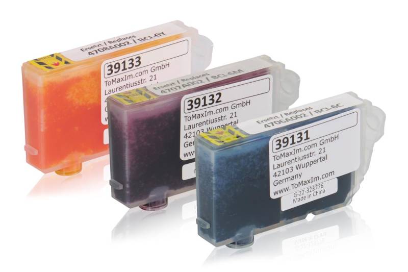 Multipack kompatibel zu Canon 4706A022 / BCI-6 enthält 3x Tintenpatrone von TonerPartner