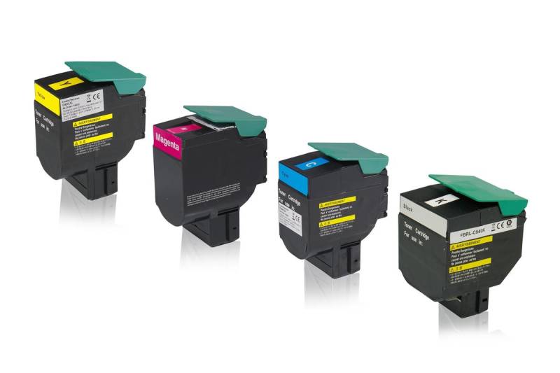 Multipack kompatibel zu Lexmark C540H1KG/CG/MG/YG enthält 4x Tonerkartusche von TonerPartner