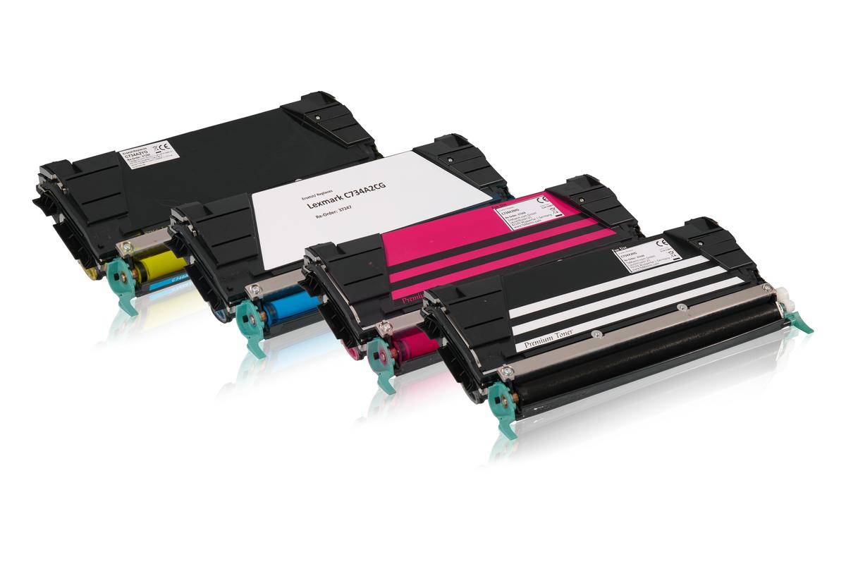 Multipack kompatibel zu Lexmark C734A2 enthält 4x Tonerkartusche von TonerPartner