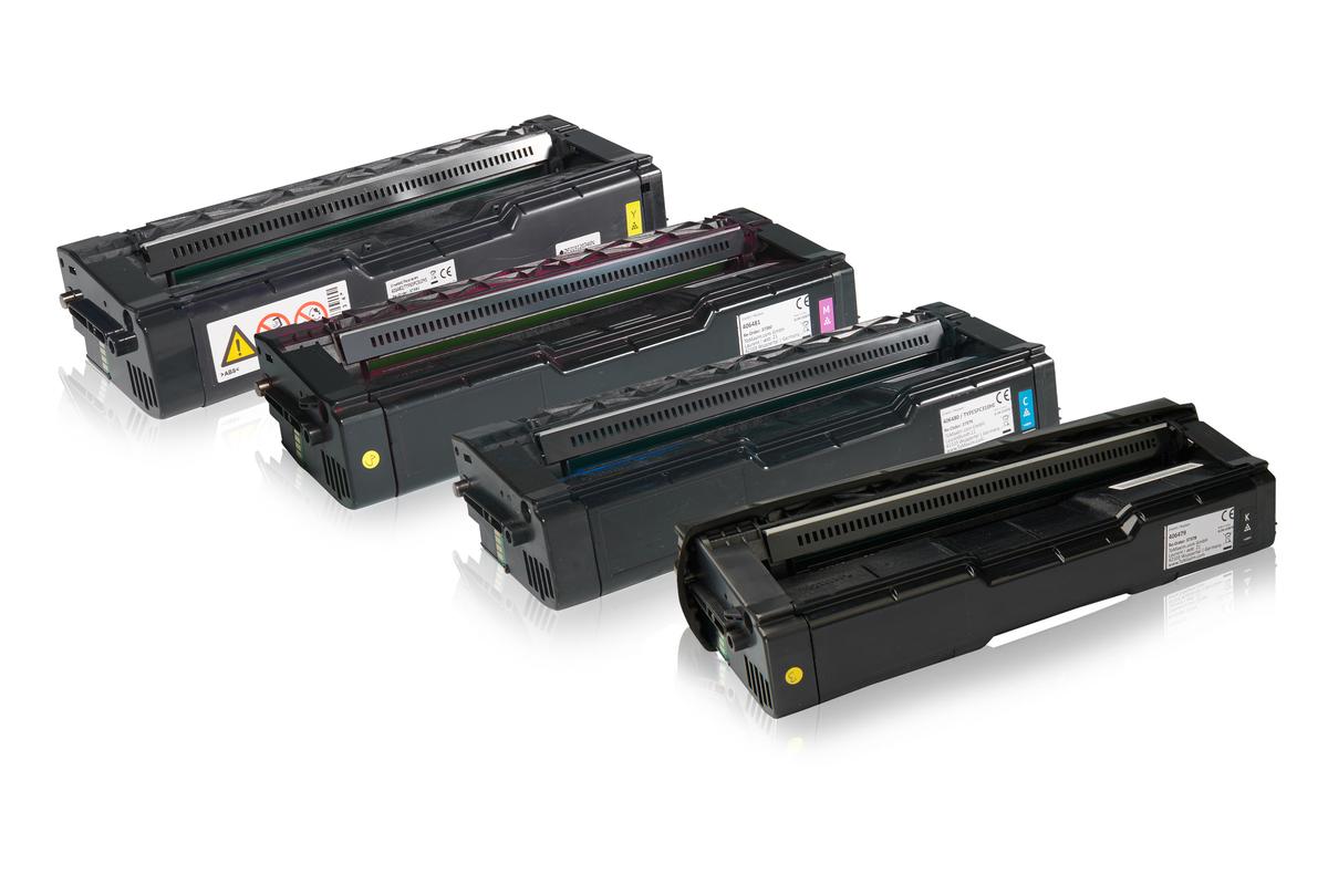 Multipack kompatibel zu Ricoh 406348 / TYPESPC310HE enthält 4x Tonerkartusche von TonerPartner