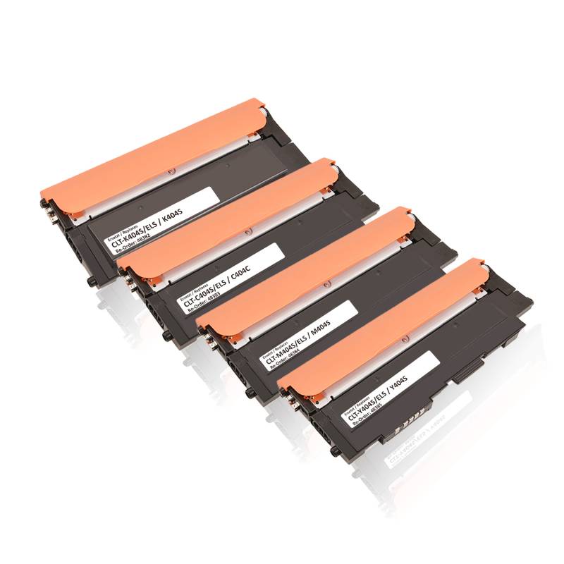 Multipack kompatibel zu Samsung CLT-P 404 C/ELS / P404C enthält 4x Tonerkartusche von TonerPartner