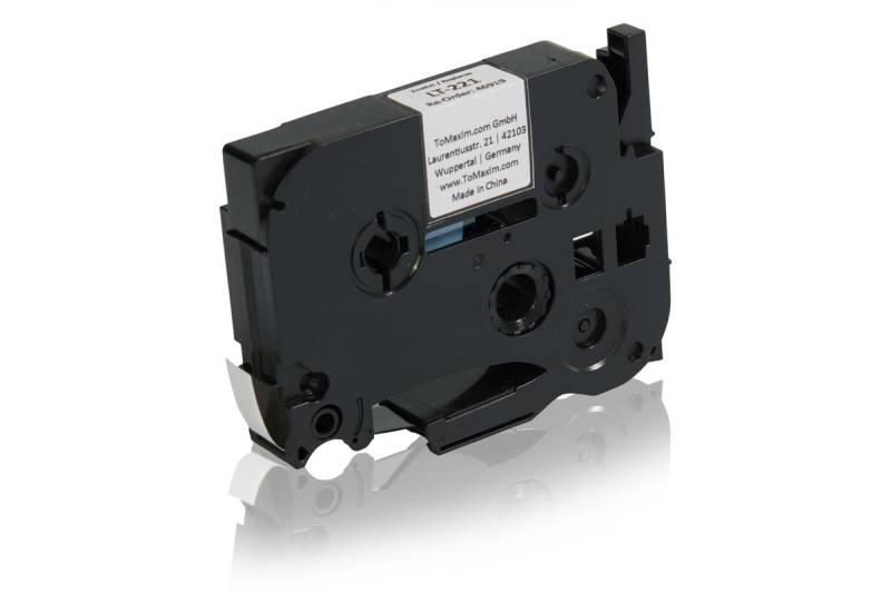 Brother TZE221 P-Touch Farbband schwarz auf weiss Laminat 9mm x 8m Kompatibel von TonerPartner