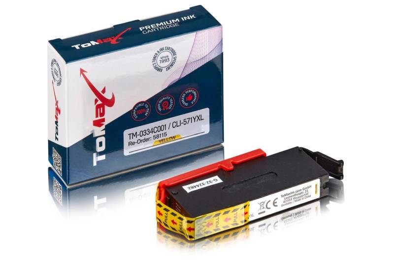 Kompatibel zu Canon 0334C001 / CLI-571YXL Tintenpatrone, gelb von TonerPartner