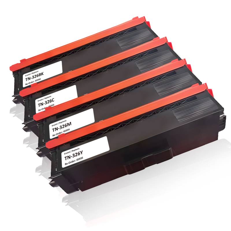 Multipack kompatibel zu Brother TN-326 enthält 4x Tonerkartusche von TonerPartner