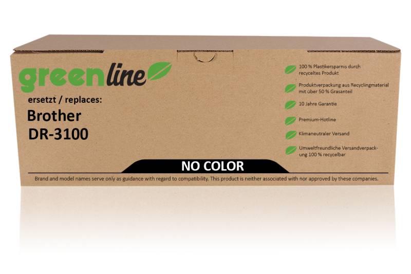 greenline ersetzt Brother DR-3100 Trommel, farblos von TonerPartner