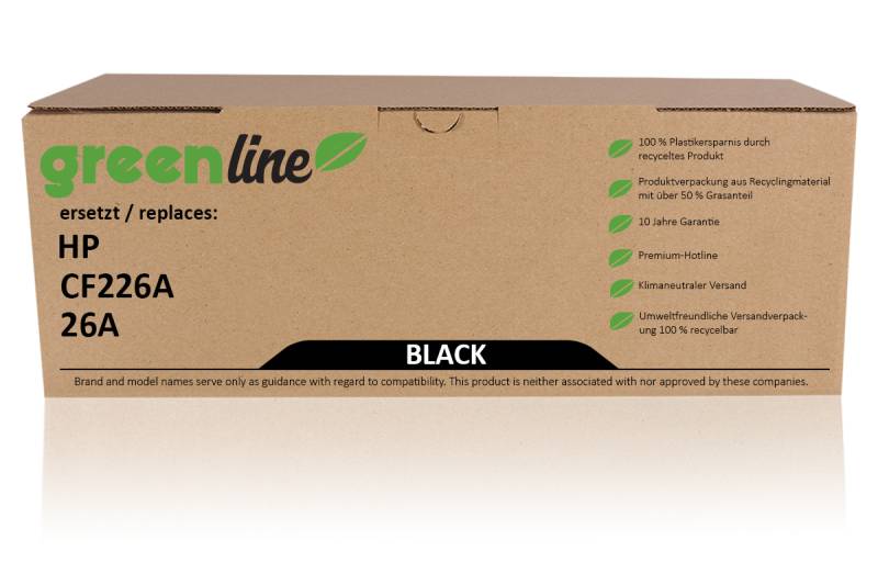 greenline ersetzt HP CF 226 A / 26A XL Tonerkartusche, schwarz von TonerPartner