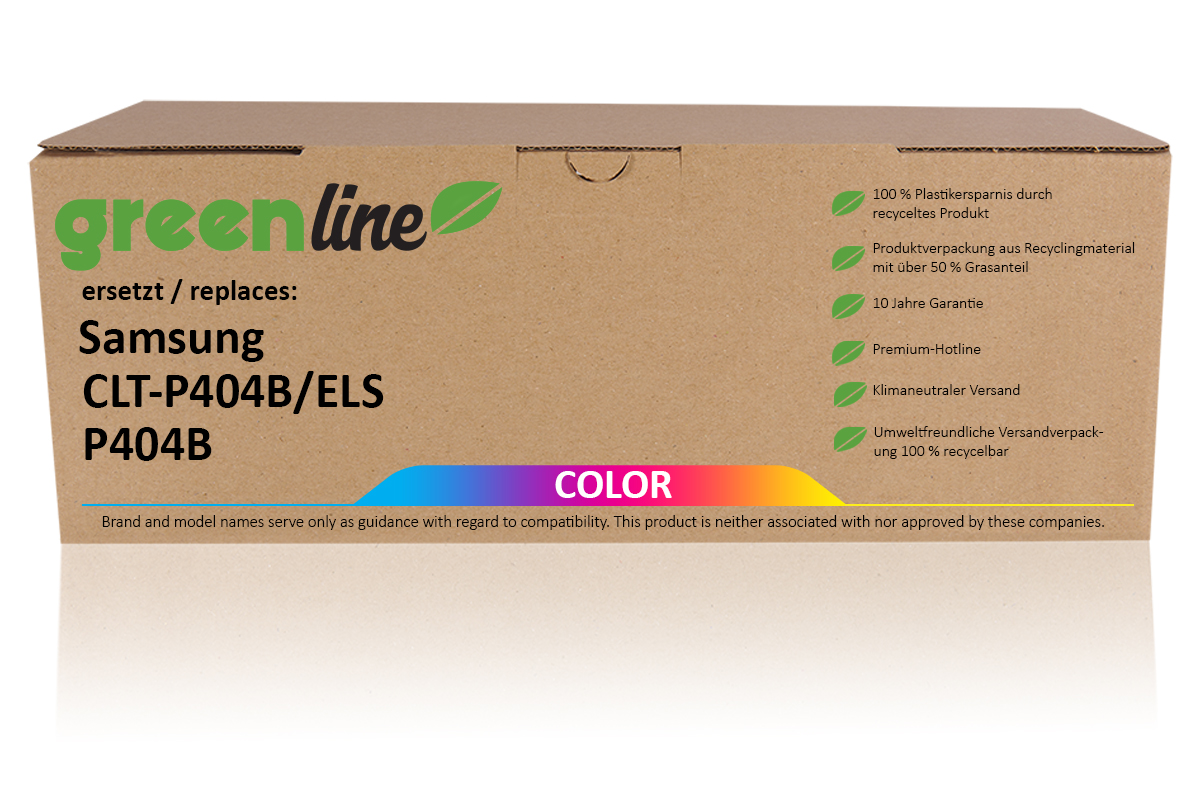 greenline ersetzt Samsung CLT-P 404 C/ELS Tonerkartusche, multipack greenline ersetzt Samsung CLT-P 404 C/ELS Tonerkartusche, multipack von TonerPartner