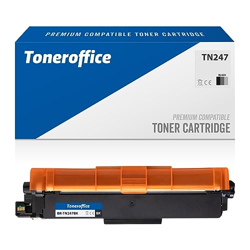 TN-247 BK Toner für Brother TN-247 BK Tonerkartusche Schwarz Kompatibel (ca. 3000 Seiten) von Toneroffice