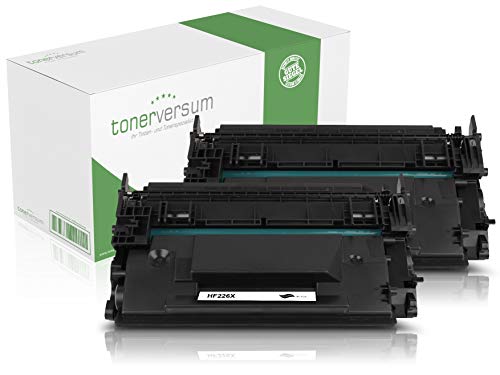 2 Toner kompatibel zu HP CF226X 26X Schwarz Druckerpatronen für Laserjet Pro M402dn M402dne M402dw MFP M426dw M426fdw M426fdn Laserdrucker von Tonerversum