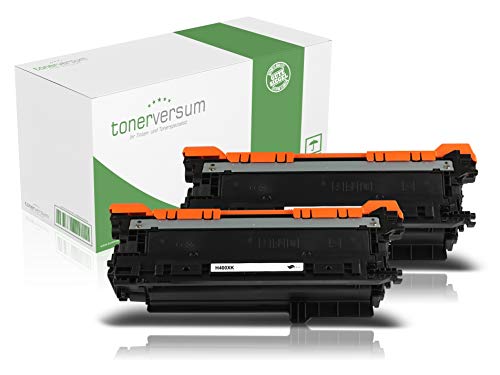 2 XXL Toner kompatibel zu HP CF400X 201X Schwarz Druckerpatrone für HP Color Laserjet Pro M252dw M252n M274dn M274n Pro MFP M277dw MFP M277n Laserdrucker von Tonerversum