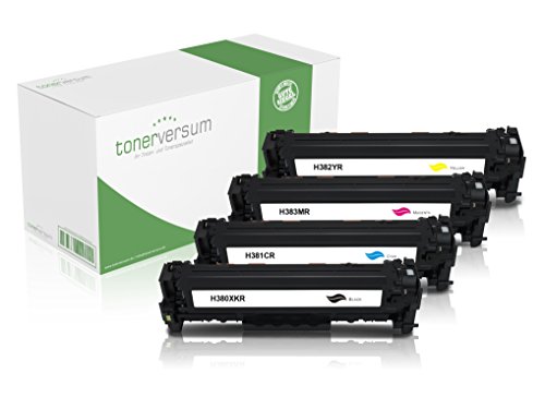 4 Toner XXL kompatibel zu HP CF380X CF381A CF382A CF383A Laserjet Pro MFP M470 Series M476 DN DW NW von Tonerversum