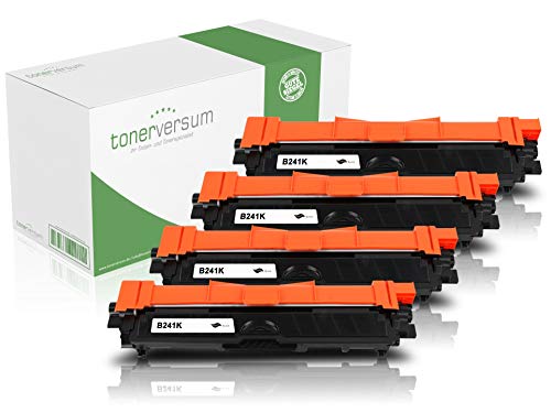 4 Toner kompatibel zu Brother TN-241 TN-245 Schwarz Patrone für DCP-9020cdw HL-3140cw MFC-9332cdw MFC-9330cdw MFC-9140cdn MFC-9340cdw Laserdrucker TN-241BK 4 Toner kompatibel zu Brother TN-241 TN-245 Schwarz Patrone für DCP-9020cdw HL-3140cw MFC-9332cdw MFC-9330cdw MFC-9140cdn MFC-9340cdw Laserdrucker TN-241BK von Tonerversum