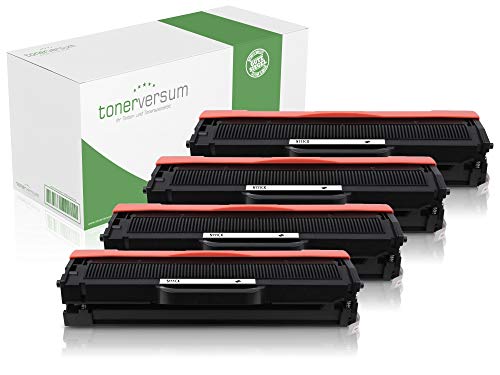 4 XXL Toner kompatibel mit Samsung MLT-D111L Schwarz Druckerpatronen für Xpress M2020 M2022 M2022w M2026 M2026w M2070 M2070fw M2070w Laserdrucker MLT-D111S von Tonerversum