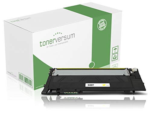 Toner kompatibel mit Samsung CLT-Y406S Gelb Druckerpatrone für CLP 360 365 Xpress C410w C460w C460fw CLX 3300 3305 Laserdrucker von Tonerversum