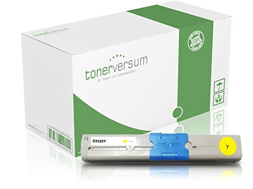 Toner kompatibel zu Oki 46508709 Gelb Druckerpatrone für C332dn C332 MC363dn MC363dnw MC363n Laserdrucker von Tonerversum