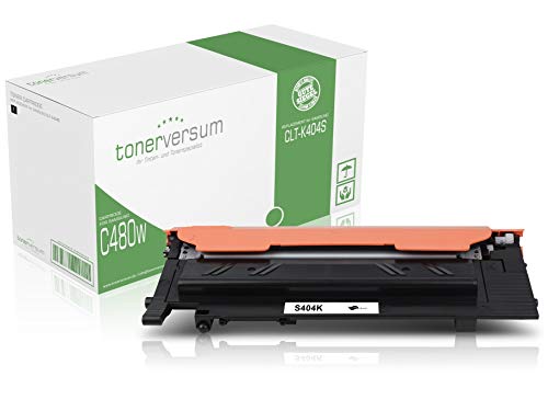 Tonerversum Toner kompatibel für Samsung Xpress C480w Laserdrucker Schwarz ersetzt CLT-K404S/ELS von Tonerversum