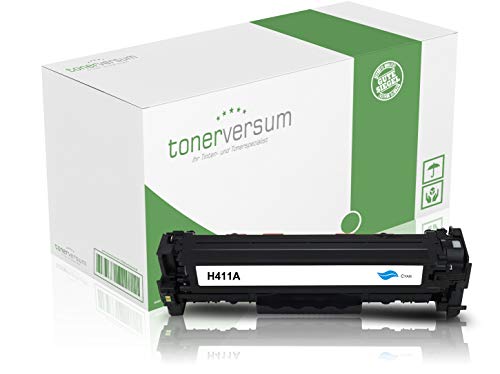 Tonerversum Toner kompatibel zu HP CE411A 305A Cyan für Laserjet Pro 300 Color M351a MPF M375nw Pro 400 Color M451dn M451dn M451nw 475dw von Tonerversum