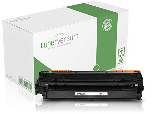 Tonerversum Toner kompatibel zu HP CE743A 307A Magenta Druckerpatrone für Color Laserjet Professional CP5225 CP5225dn CP5225n CP5225xh Laserdrucker von Tonerversum