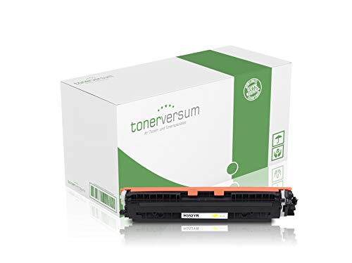 Tonerversum Toner kompatibel zu HP CF352A 130A Druckerpatrone Gelb für Color Laserjet Pro MFP M176n 177fw von Tonerversum