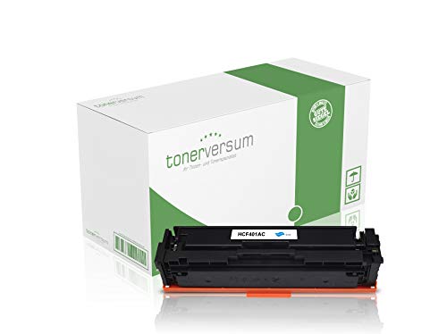 XXL Toner kompatibel zu HP CF401X / 201X Cyan Druckerpatrone für HP Color Laserjet Pro M252dw M252n M274dn M274n Laserdrucker von Tonerversum