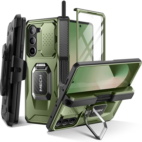 Tongate Hülle für Galaxy Z Fold 6 mit Ring Ständer, Built-in S Pen Halter & Glas-Bildschirmschutz Stoßfeste, robuste Z6 HandyHülle mit Kameraabdeckung und Gürtelclip für für Z Fold 6 2024 (Grün) Tongate Hülle für Galaxy Z Fold 6 mit Ring Ständer, Built-in S Pen Halter & Glas-Bildschirmschutz Stoßfeste, robuste Z6 HandyHülle mit Kameraabdeckung und Gürtelclip für für Z Fold 6 2024 (Grün) von Tongate