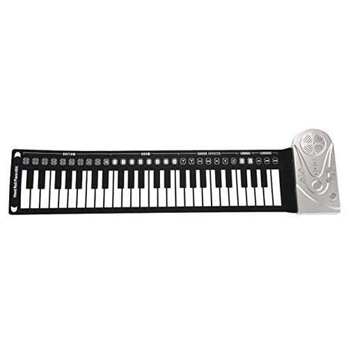 Tongdejing Roll-Up Klavier mit 49 Tasten, elektrische Tastatur, faltbar, tragbar, flexibel, für Anfänger und Kinder von Tongdejing