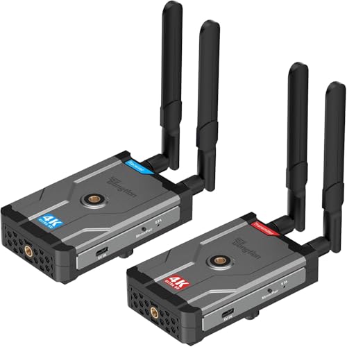 Wireless HDMI Transmitter and Receiver 4K@30Hz, 500FT Range Ultra HD Funkübertragung Kit for DSLR, Laptop, Netflix, YouTube to TV/Projector, Drahtloser HDMI with Zero Latency von Tongtion