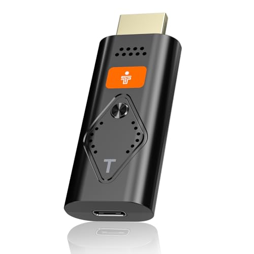 Wireless Display Adapter HDMI 1080P@60Hz | 5GHz WLAN AirPlay/Miracast | Plug & Play für TV/Projektor (kompatibel mit Smartphone, Tablet, PC/Mac) von Tongtion