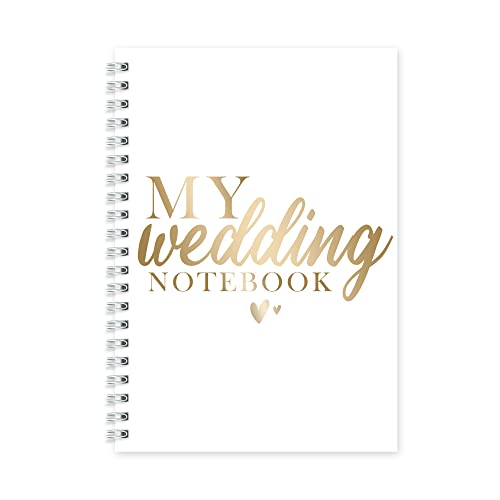 A5 Wire-O Notizbuch | Stationärer Notizblock | Für Braut Verlobung Für Ihre Brautjungfer Bräutigam Verlobte Hochzeit Planer Geschenk | NBH1 von Tongue in Peach