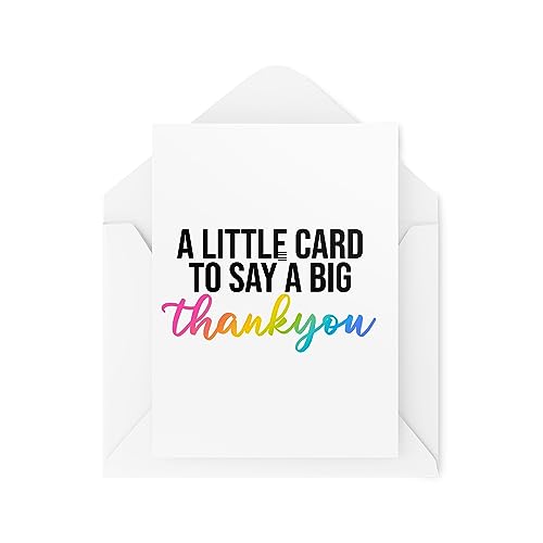 Tongue in Peach Dankeskarten – A Little Card to Say a Big Thankyou – Dankeskarten – Karten für Freunde – Karten für Chef – einzigartige Karten – CBH1811 Tongue in Peach Dankeskarten – A Little Card to Say a Big Thankyou – Dankeskarten – Karten für Freunde – Karten für Chef – einzigartige Karten – CBH1811 von Tongue in Peach