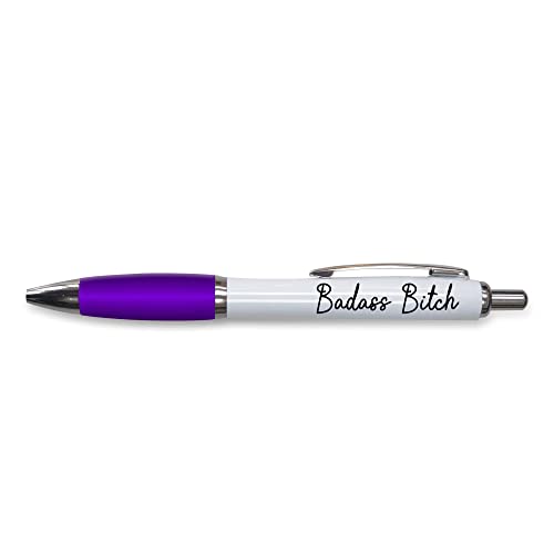 Tongue in Peach Lustiger Push-Pen Geschenk – Kugelschreiber – Badass B*tch – lustiges Bürogeschenk – lustiges Witz-Schreibwaren, lila – PP157 Tongue in Peach Lustiger Push-Pen Geschenk – Kugelschreiber – Badass B*tch – lustiges Bürogeschenk – lustiges Witz-Schreibwaren, lila – PP157 von Tongue in Peach