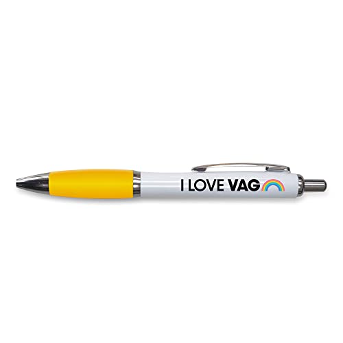 Tongue in Peach Lustiger Push-Pen Geschenk | Kugelschreiber | I Love V | lustiges Witz-Schreibwaren, gelb – PP149 Tongue in Peach Lustiger Push-Pen Geschenk | Kugelschreiber | I Love V | lustiges Witz-Schreibwaren, gelb – PP149 von Tongue in Peach