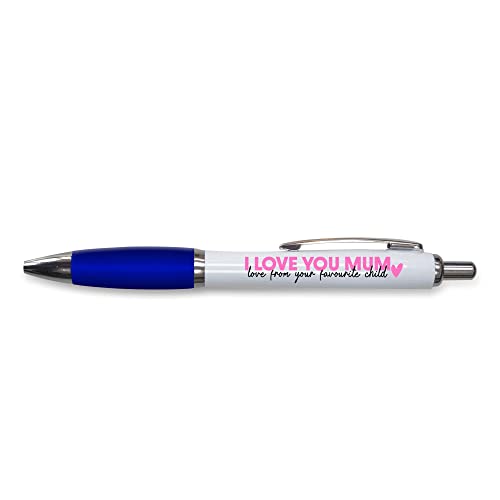 Tongue in Peach Lustiger Push-Pen Geschenk | Kugelschreiber | I Love You Mum | Lustiges Witz-Schreibwaren, Blau – PP146 Tongue in Peach Lustiger Push-Pen Geschenk | Kugelschreiber | I Love You Mum | Lustiges Witz-Schreibwaren, Blau – PP146 von Tongue in Peach