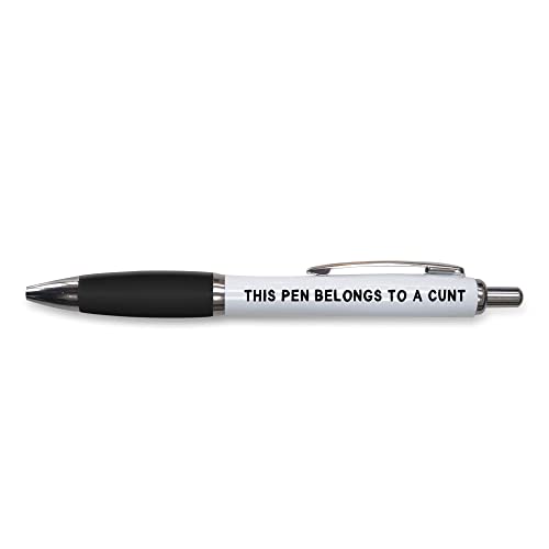 Tongue in Peach Lustiges Druckknopf-Geschenk | Kugelschreiber | Dieser Stift gehört zu A C | lustiges Witz-Schreibwaren, Schwarz PP138 Tongue in Peach Lustiges Druckknopf-Geschenk | Kugelschreiber | Dieser Stift gehört zu A C | lustiges Witz-Schreibwaren, Schwarz PP138 von Tongue in Peach
