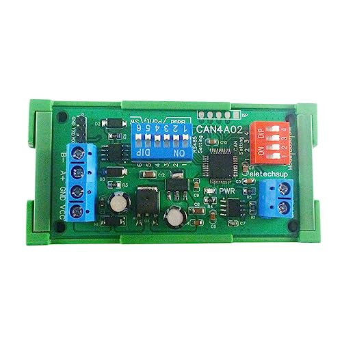 CAN4A02 CAN 2.0 zu RS485 RS232 RS422 CANBUS Serieller Protokollwandler DC 12V 2-Wege Transparentes Datenübertragungs-Busmodul (Mit Hutschienenbox) von Tonguk