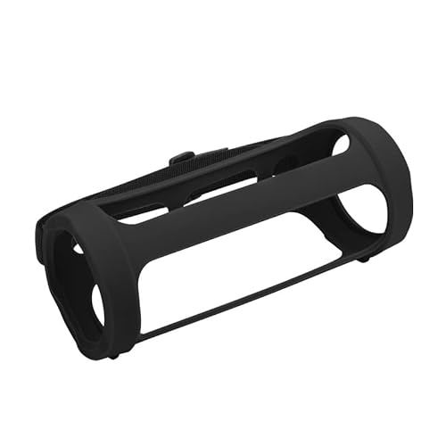 Für JBL Flip Essential 2 Lautsprecher Silikontasche Outdoor Portable Audio Case Tragbarer drahtloser Bluetooth Lautsprecher Tasche (schwarz) von Tonguk