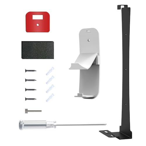 Für PS5 Slim Wandhalterung Konsole Wandhalterung Aufbewahrungshaken Set für PS5 Slim Wandregal Zubehör (Schwarz) von Tonguk