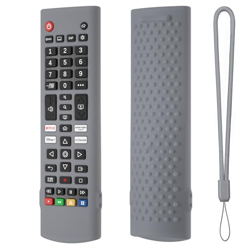 Schutzhülle passend für LG AKB75375604 AKB75095302 AKB73715601 Silikonhülle Schutzhülle für LG AKB Remote Case Cover Skin Series Smart TV Fernbedienung Hülle (Hellgrau) von Tonguk