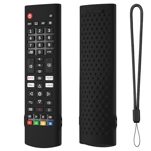 Schutzhülle passend für LG AKB75375604 AKB75095302 AKB73715601 Silikonhülle Schutzhülle für LG AKB Remote Case Cover Skin Series Smart TV Fernbedienung Hülle (Schwarz) von Tonguk
