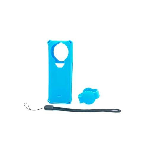 Silikonschutzhülle für Insta360 X5 Silikonhülle Sportkameragehäuse Schutzhülle Staub und Schmutz Schutzhülle X5 Zubehör Kameragehäusedeckel (Blau) von Tonguk