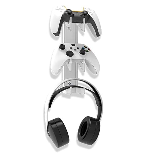 Tonguk Headset-Halter für PS5 Headset-Haken Aufhänger Wandhalterung Game Handle Controller Universal Storage Shelf Holder Zubehör Wandhalterung Für PS5 Xbox Switch Pro von Tonguk