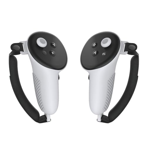 VR Touch Controller Silikon Schutzhülle für Griffe für Quest 3 Griffe Humanized Design schützendes Werkzeug für Reisen und Wohnheim Haus und Reisen (weiß) von Tonguk