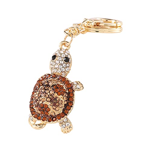 Tonsee Accessoire Schlüsselanhänger Schildkröte Schildkröte Schlüsselanhänger Schlüsselanhänger Charm Schlüsselanhänger für Männer und Frauen Subwoofer Schlüsselanhänger (Brown-C, One Size) von Tonsee Accessoire