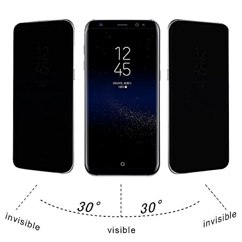 Tonsee Schutzfolien for Samsung Galaxy S8 Plus, Privacy Full Screen Protector Anti-Spion Tempered Glass von Tonsee