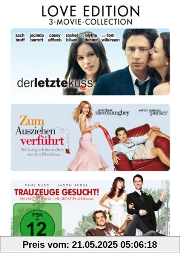 Der letzte Kuss / Zum Ausziehen verführt / Trauzeuge gesucht [3 DVDs] von Tony Goldwyn